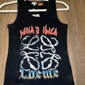 Loewe Black Graphic Tank Top